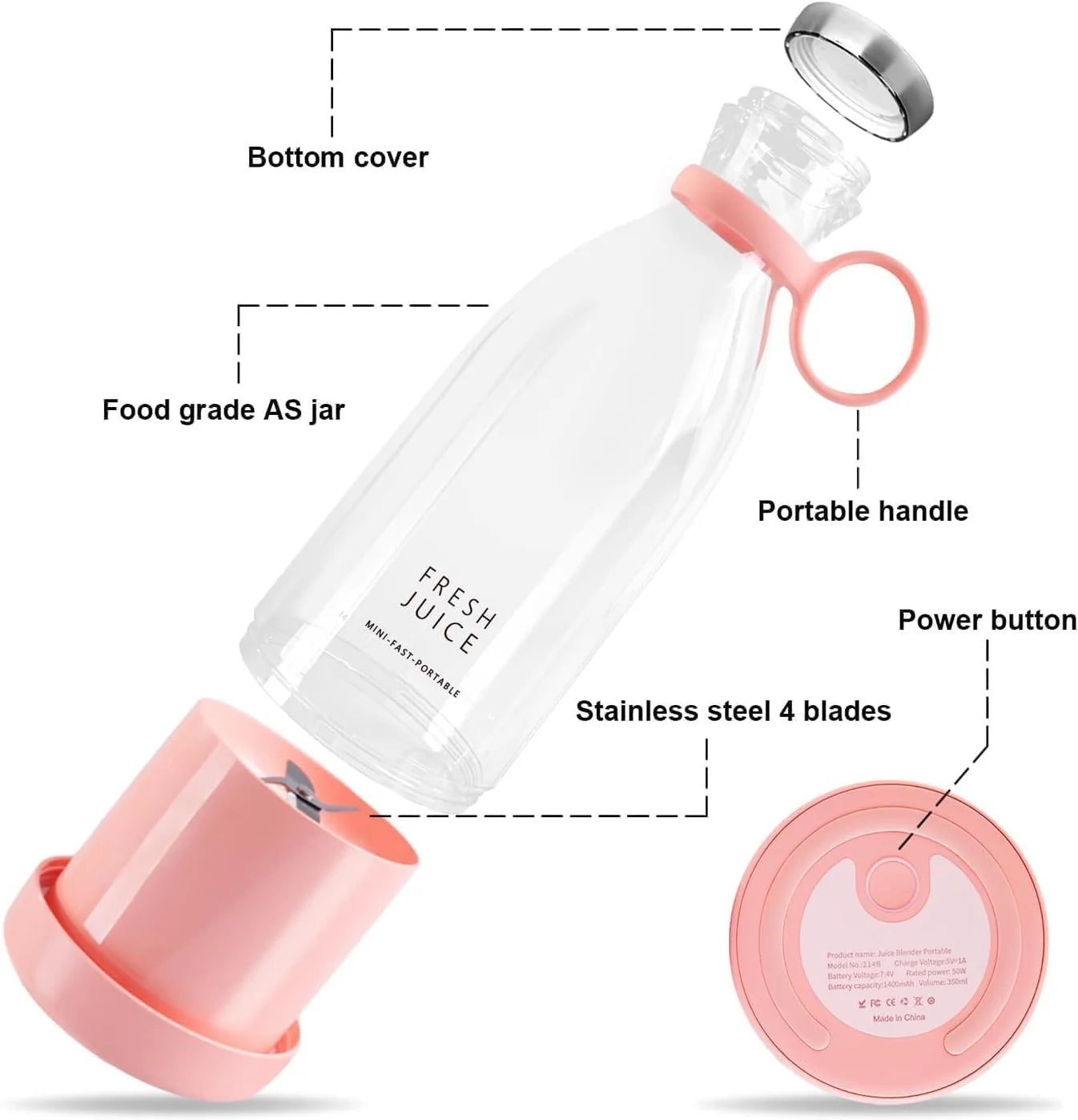 PowerBlend Go – Portable USB Blender